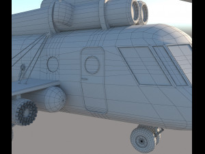 Attack helicopter 3D 模型
