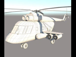 Elicottero d'attacco Modello 3D