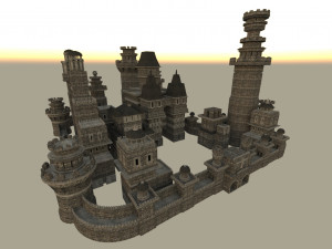 Modular castle 3D Model