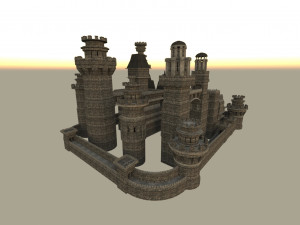 Modular castle 3D Model