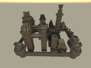 Castelo modular Modelo 3D