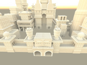 Modular castle 3D Model