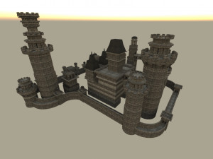 Modular castle 3D Model