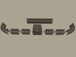 Castelo modular Modelo 3D