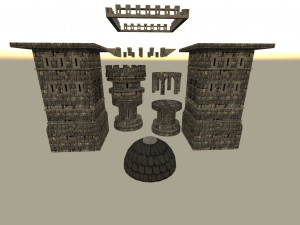 Modular castle 3D Model