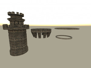 Modular castle 3D Model