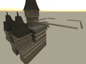 Castelo modular Modelo 3D