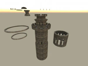 Castelo modular Modelo 3D