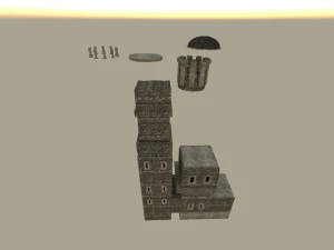 Castelo modular Modelo 3D