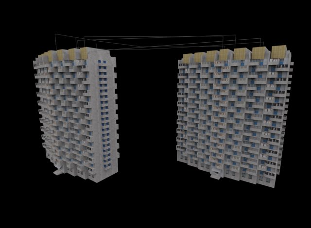 Building 3D मॉडल .c4d .max .obj .3ds .fbx .stl .blend 
