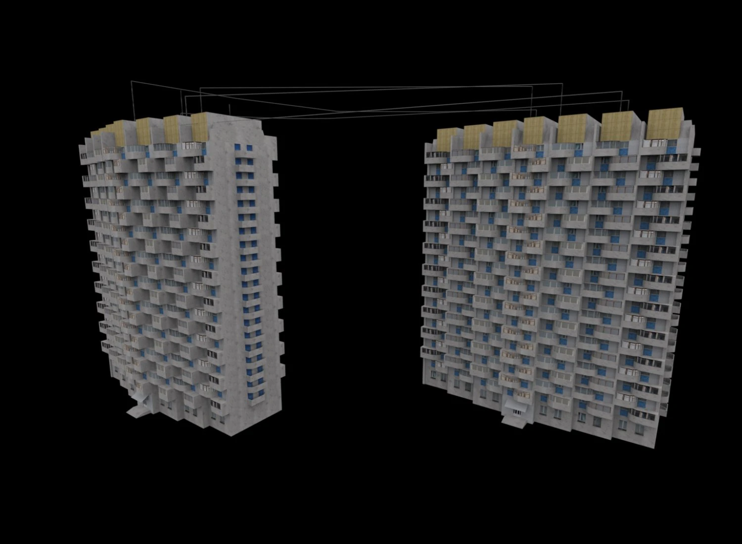 Bangunan Model 3D .c4d .max .obj .3ds .fbx .stl .blend 