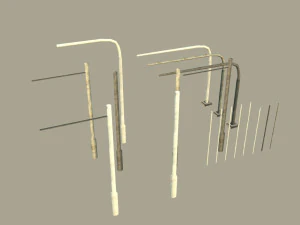 交通灯组模块化 3D 模型