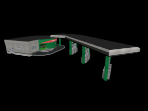 Gas station 3D Model