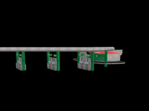 Station-service Modèle 3D