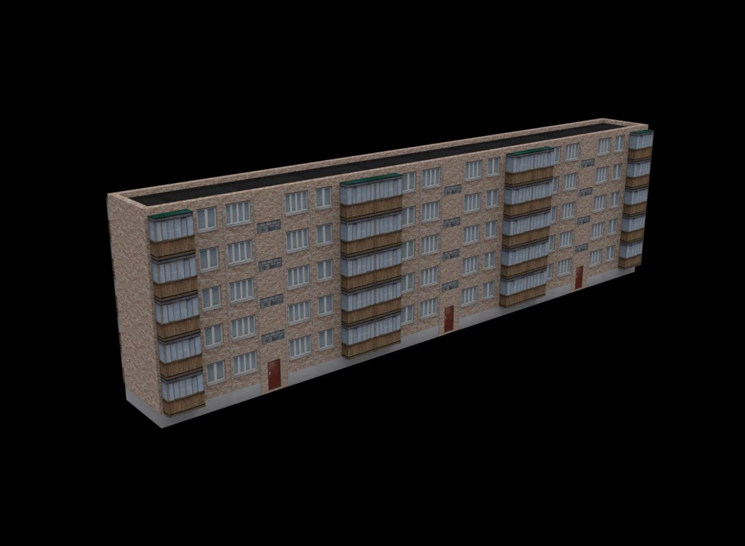 Building 3D Model .c4d .max .obj .3ds .fbx .stl .blend 