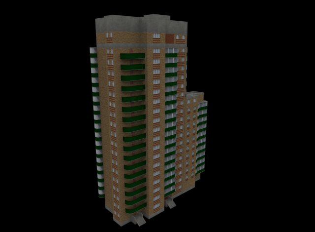 Building 3D Model .c4d .max .obj .3ds .fbx .stl .blend 