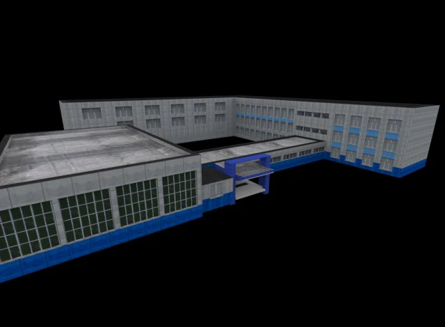 Pr&eacute;dio Modelo 3D .c4d .max .obj .3ds .fbx .stl .blend 