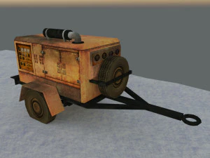 Generador de remolque Modelo 3D