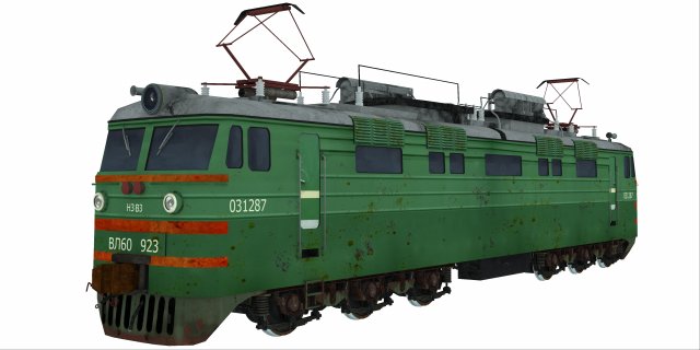 Old train Modelo 3D .c4d .max .obj .3ds .fbx .stl .blend 
