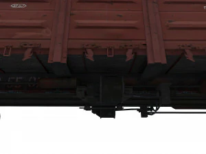 Old hopper cars 3D Model