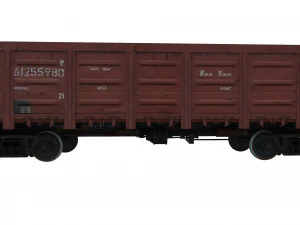 Old hopper cars 3D Model