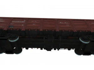 Old hopper cars 3D Model