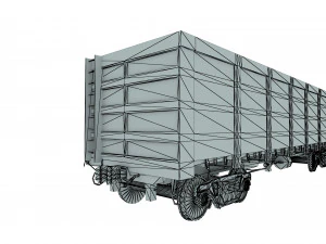 Old hopper cars 3D Model