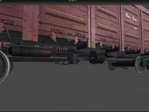 Old hopper cars 3D Model