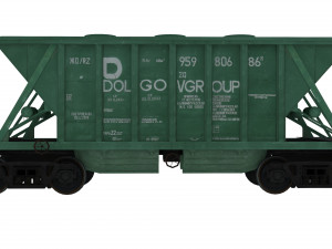 Railway Hopper Car Modello 3D