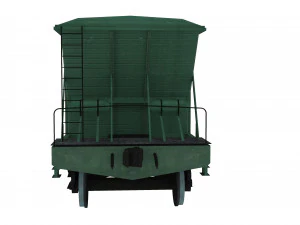 Railway Hopper Car 3D Model