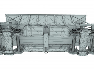 Railway Hopper Car Modello 3D