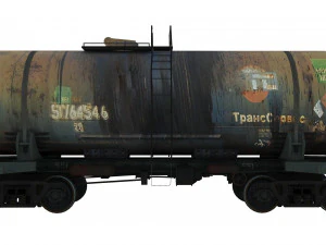 Railway Oil Tank 3D Model