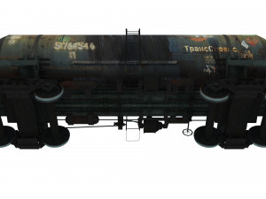 Railway Oil Tank 3D Model