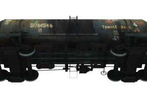 Railway Oil Tank 3D Model