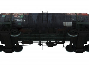 Railway Oil Tank 3D Model