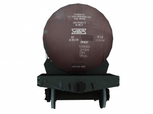 Railway Oil Tank 3D Model