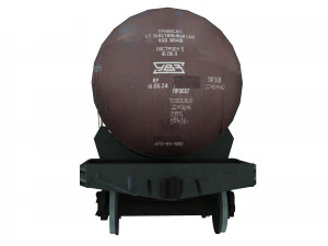 Railway Oil Tank 3D Model