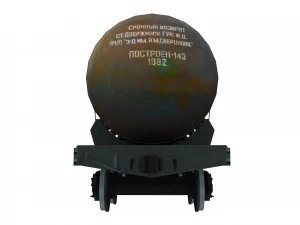 Railway Oil Tank 3D Model