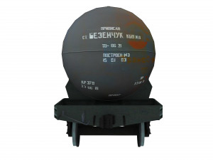 Railway Oil Tank 3D Model