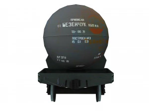 Railway Oil Tank 3D Model
