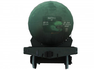 Railway Oil Tank 3D Model
