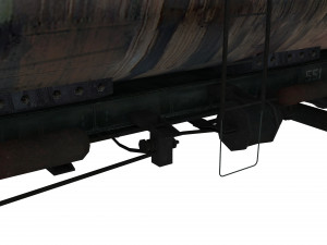 Railway Oil Tank 3D Model