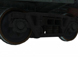 Railway Oil Tank 3D Model
