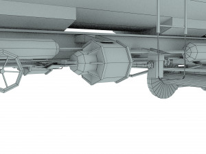 Railway Oil Tank 3D Model
