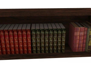 Biblioteca de estante de livros Modelo 3D