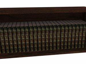 Bookshelf Bookcase Library Modèle 3D