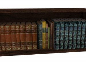 Bookshelf Bookcase Library Modèle 3D