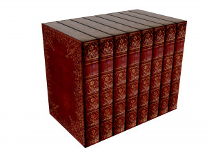 Bookshelf Bookcase Library Modèle 3D