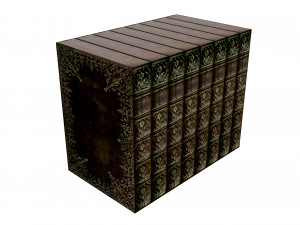 Bookshelf Bookcase Library Modèle 3D