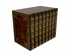 Bookshelf Bookcase Library Modèle 3D